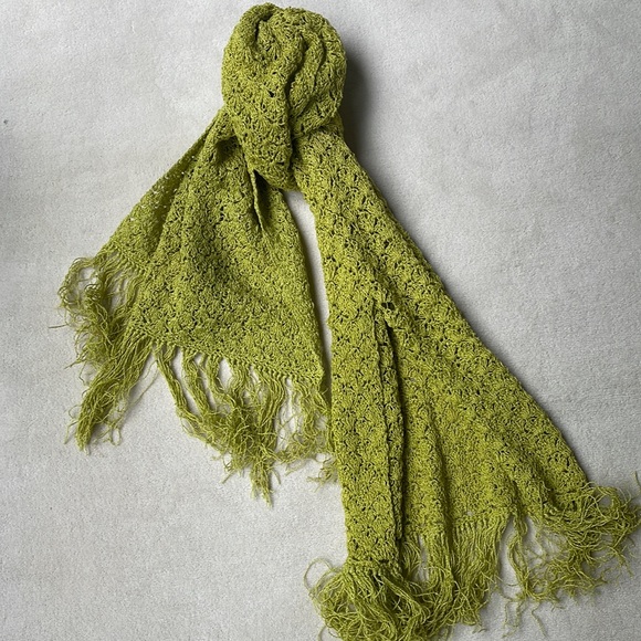 Accessories - Vintage Handmade Shawl- scarf- throw.